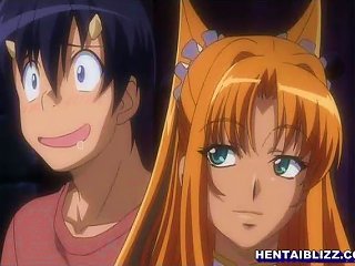A Girl With Large Breasts In A Cartoon Video Receives Anal Penetration And Ejaculation From A Large Penile Anatomy